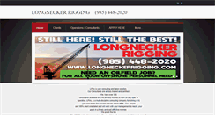 Desktop Screenshot of longneckerrigging.com